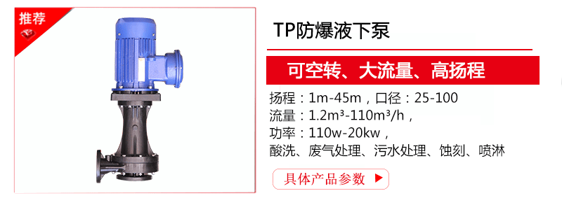 防爆立式泵产品介绍及使用说明