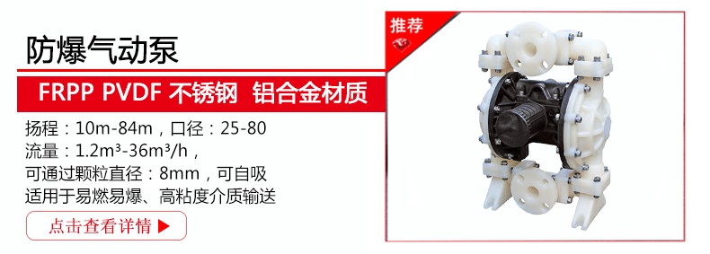 防爆气动泵产品说明