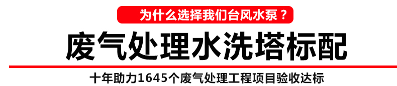 废气处理工程常用台风牌 水洗塔进料泵