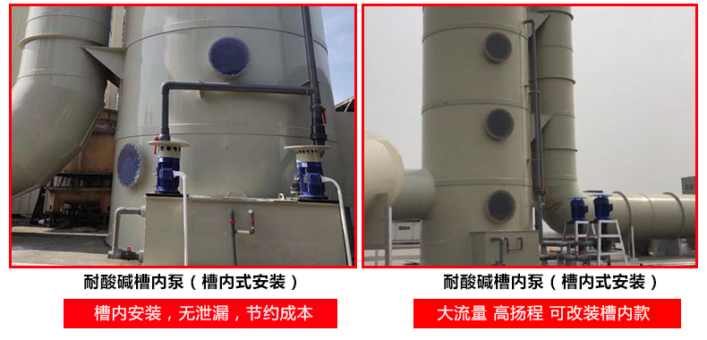 水洗塔进料泵的不同安装方式和款式