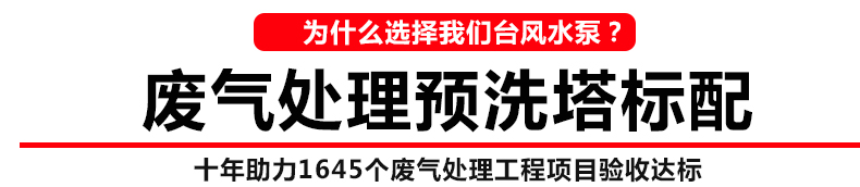 预洗塔循环泵在废气处理领域中的使用