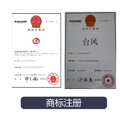 台风牌耐酸碱泵商标注册