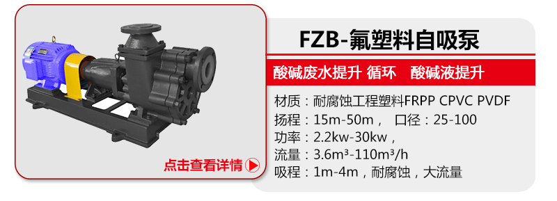 氟塑料自吸泵